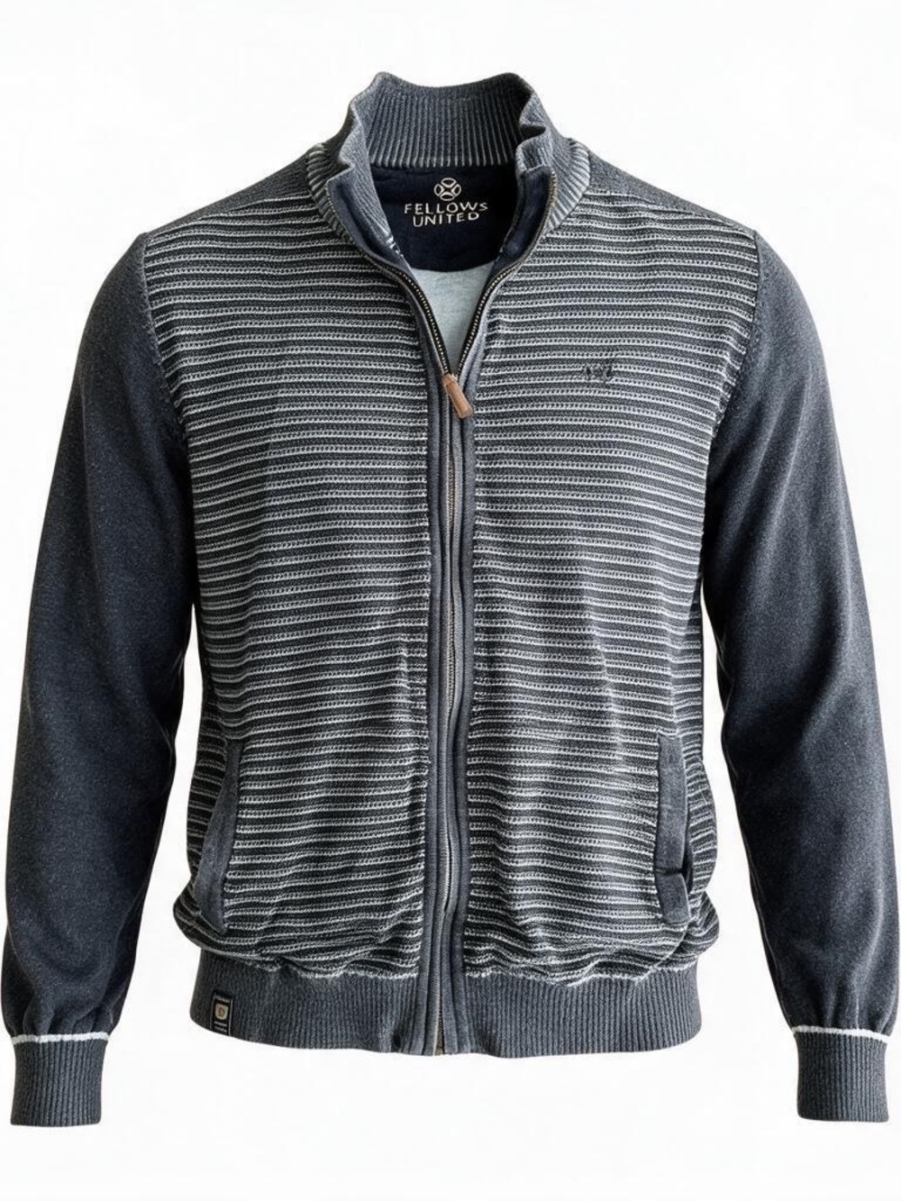 Fellows United Men’s Zip Sweater | Size Medium | 100% cotton | Dutch design